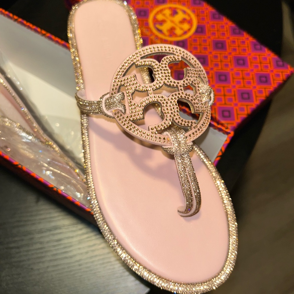 Tory Burch Miller Sandals pink Size 9 NIB